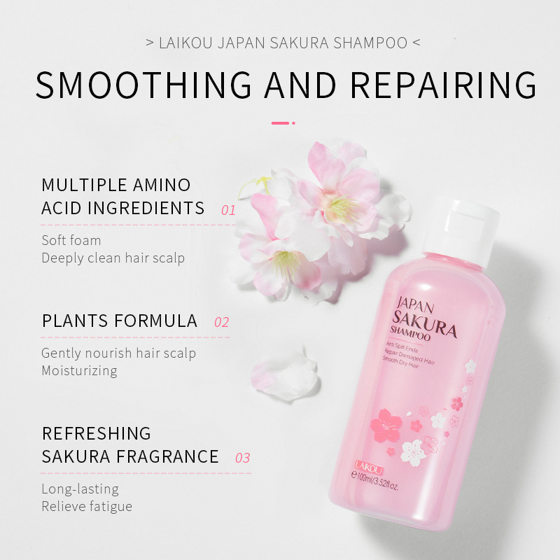 LAIKOU Japan Sakura  Shampoo R - Hair Care Korean Products recension och pris