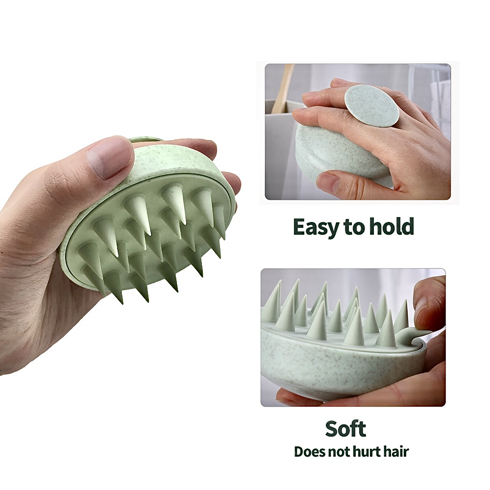 Wheat Straw Silicone Head Wash - Hair Care Dandruff recension och pris